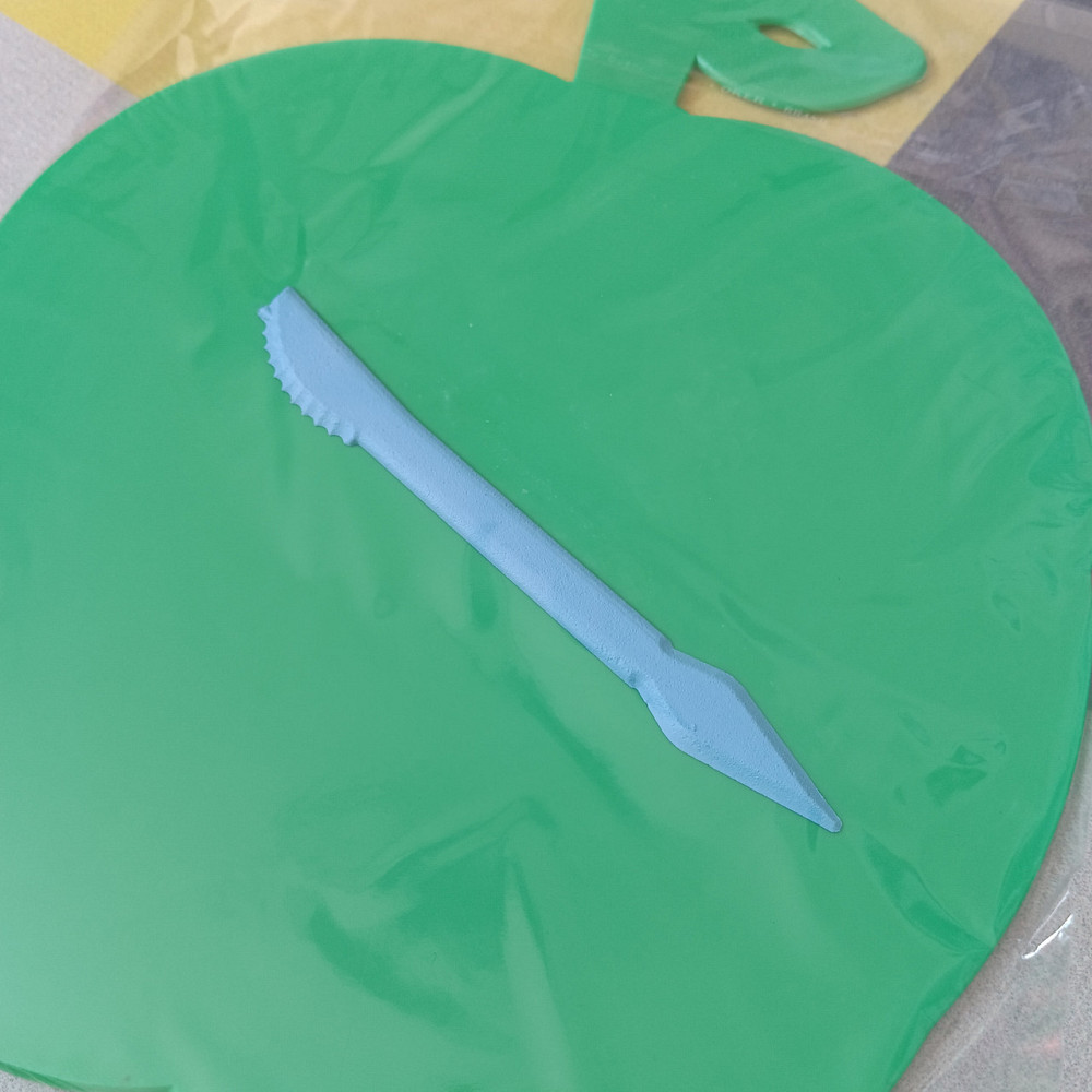 Доска для пластилина ЯБЛОКО со стеком зеленая Киев - изображение 2