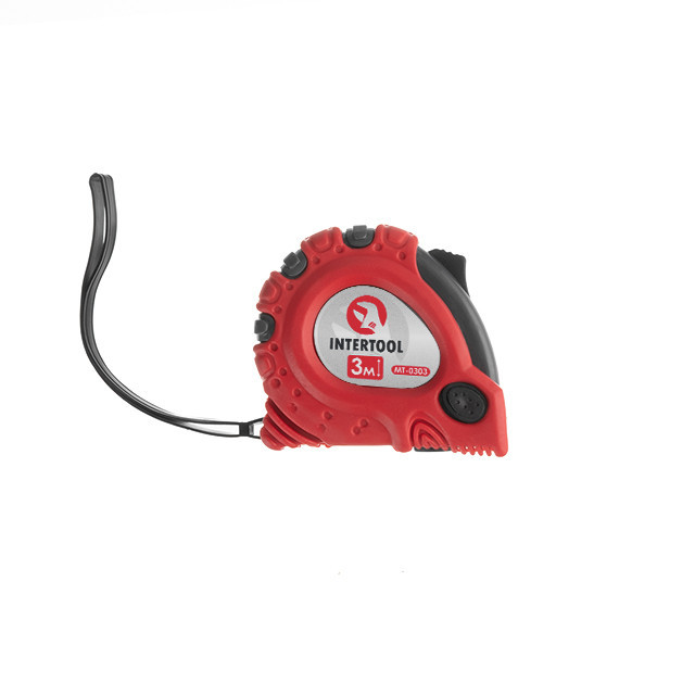 Рулетка с металлическим полотном, с фиксатором, 3 м, 16 мм, 