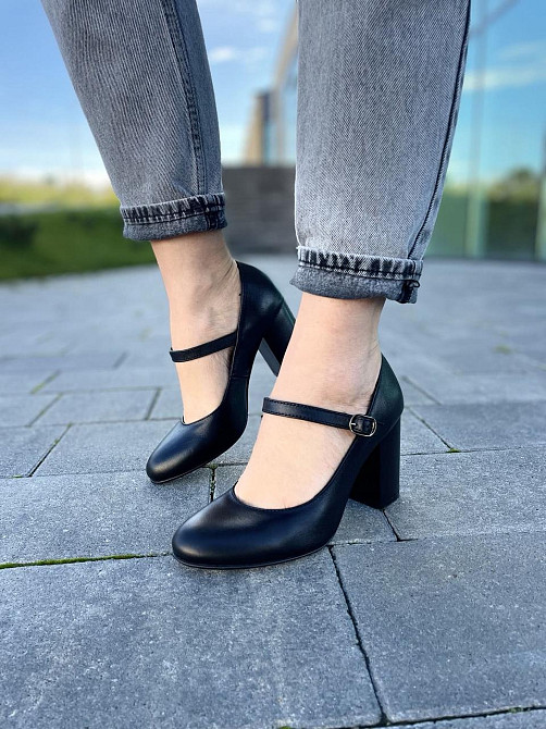 Nivelle Туфлі жіночі NIVELLE чорні натуральна шкіра каблук 8 см (1765/8029-8052) Коломыя - изображение 8