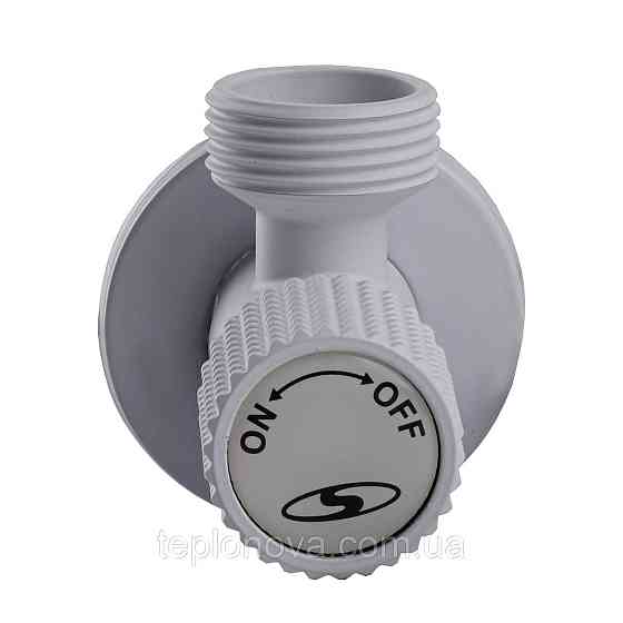 Кран кутовий кераміка SOLOMON EXCLUSIVE 1/2″X3/4″ 989 WW (White/White) ( 1шт.) Черновцы