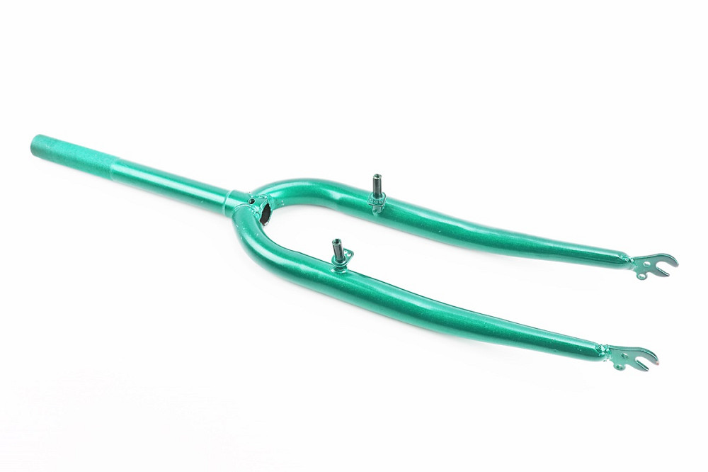 Вилка 26" з різьбою 1" (25,4мм), шток 240мм, V-brake, зелена Киев - изображение 1