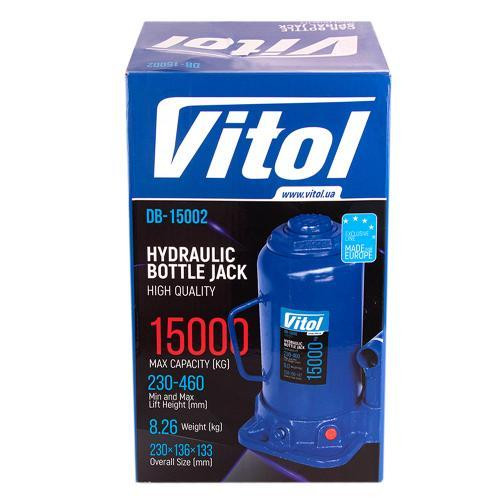 Гідравлічний телескопічний домкрат 15 тонн, коробковий, мін. 230мм - макс. 460мм, 9 кг (DB-15002/T91504) Харків - фото 6