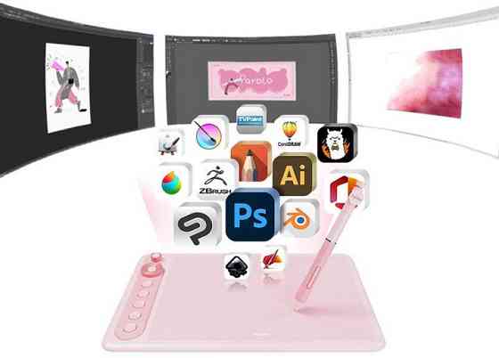 Графічний планшет Parblo Intangbo X7 Pink ( 20646 ) Харьков