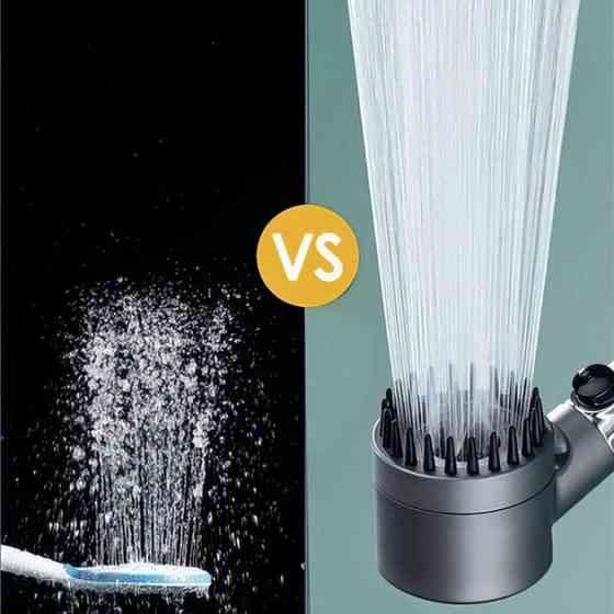 Насадка для душу масажна лійка 4в1 з масажними силіконовими шипами водозберігаюча душова лійка EX-22 Івано-Франківськ