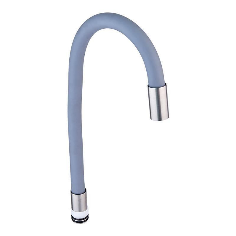 Вилив (гусак) для змішувача для кухні силіконовий гнучкий SPO-06.SUS REFL.GRAY сірий Харків - фото 1