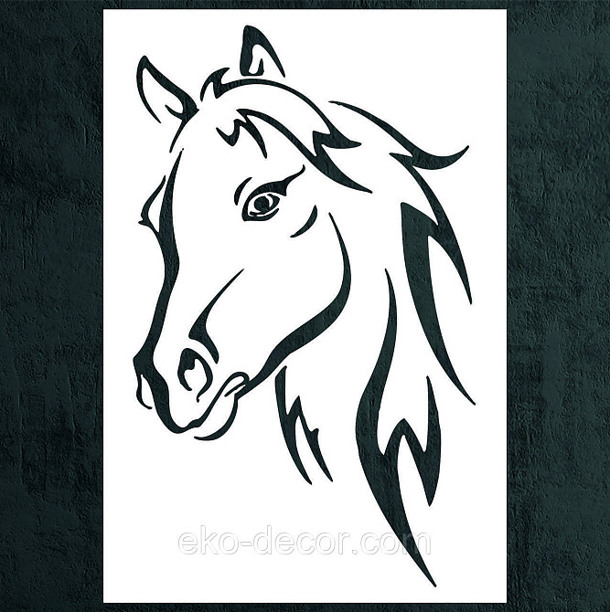 Декоративное настенное Панно «Лошадь», Декор на стену 90*61 см, Белый Киев - изображение 5