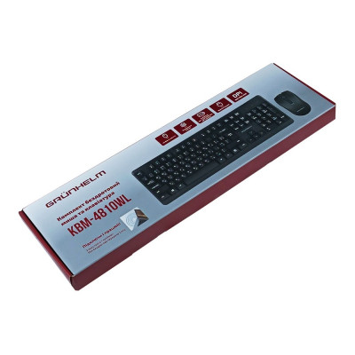 Комплект Grunhelm KBM-4810WL Wireless UA Black (126877) Винница - изображение 7