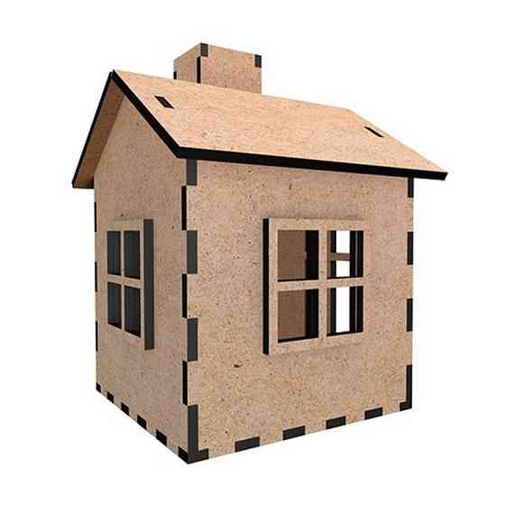 Заготовка для декорування "Будиночок 9" FDPO-348 з LED свічкою в комплекті Вінниця