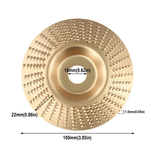 Шлифовальный обдирочный альфа диск 100x16мм для мини-УШМ, Конус, карбид вольфрама Винница - изображение 5