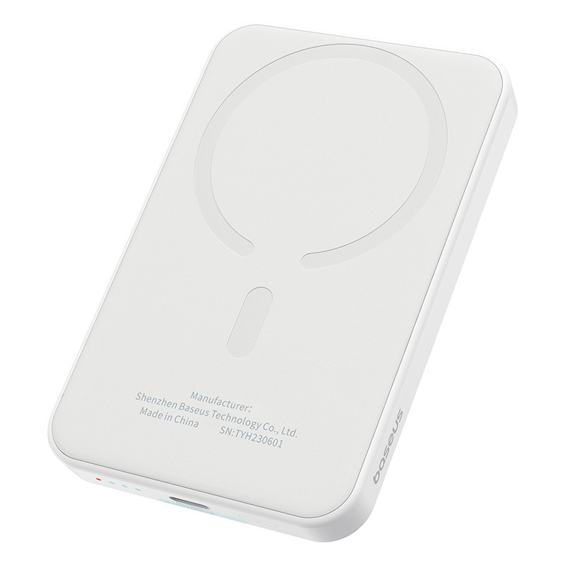 Павербанк 5000 mAh Baseus Mini 20W быстрая зарядка магнитная беспроводная зарядка Stellar White power bank повербанк Одесса - изображение 7