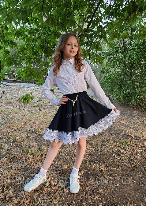 Красивая школьная блузка с длинным рукавом 128-158 Кривой Рог - изображение 9