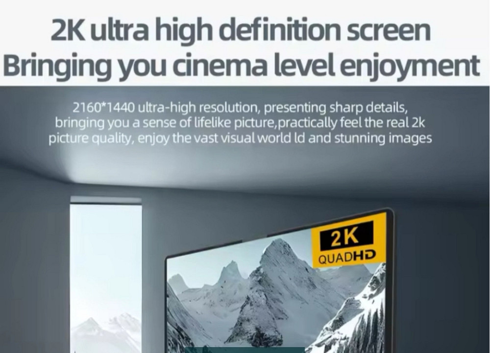 Портативный ( Portable) сенсорный IPS Монитор 2К 14 Дюймов 60Hz. Киев - изображение 2