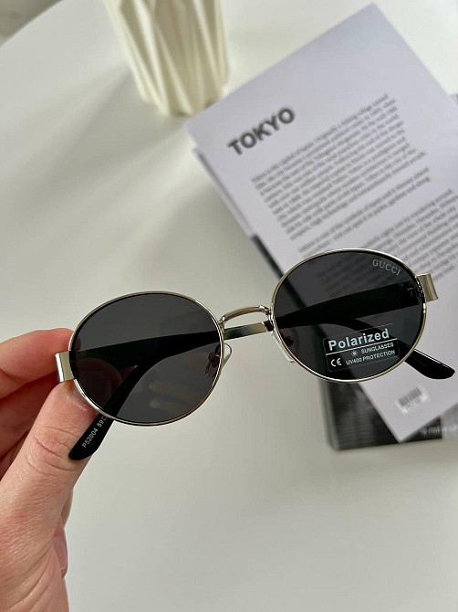 Женские очки Gucci. Polarized 🔥 с металлической оправой – стильный аксессуар для среднего лица MasterSem Киев - изображение 6