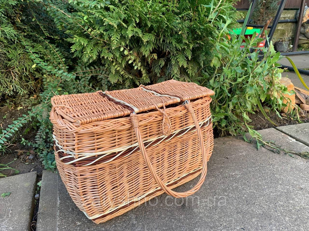 Корзина  с крышкой плетеная Киев - изображение 4