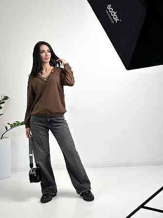 Жіночий пуловер з гудзиками "Pearl" оптом | Норма Київ