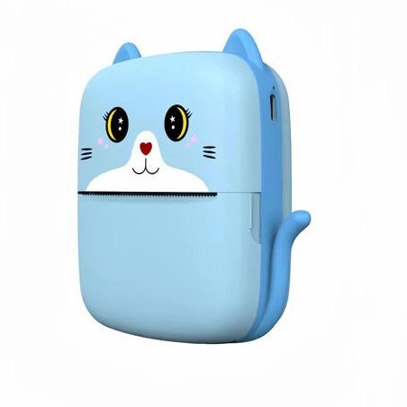 Портативний дитячий термопринтер із Bluetooth A8 Cat міні принтер для телефону Blue VM-94 Івано-Франківськ - фото 3