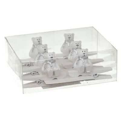 Украшение декоративное Jumi Прищепки Медвежонок 6 шт (5900410681750) Винница - изображение 1