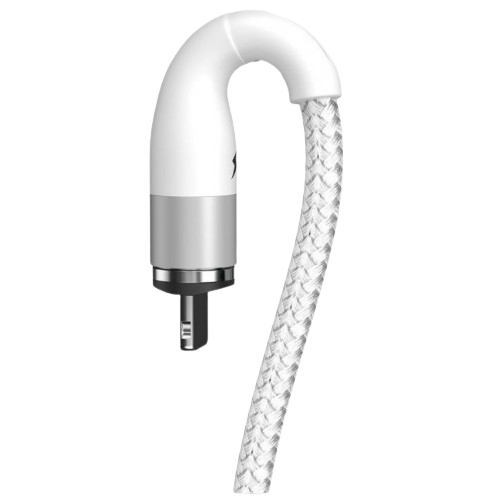 Кабель USB Lightning BASEUS CALXC-K02 2,4A магнітний 1м білий Житомир - фото 2