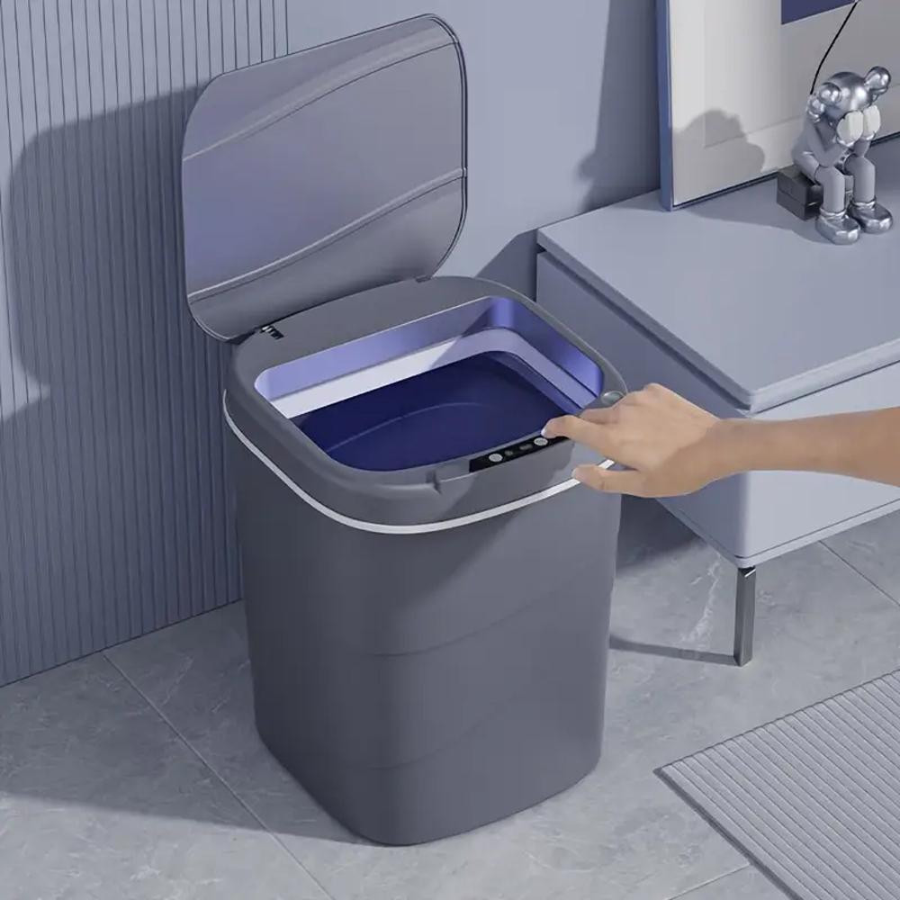 Сенсорне відро для сміття на 13л,Сірий SBR Київ - фото 2