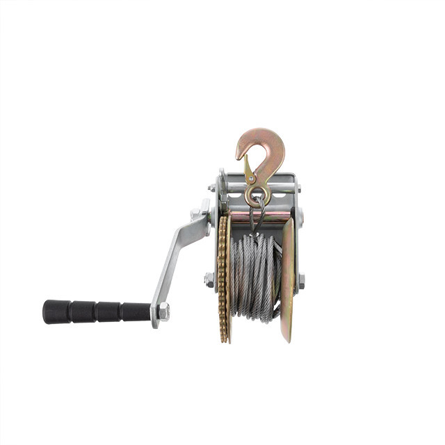 Лебідка важільна барабанна, тягове зусилля 450 кг, сталевий трос INTERTOOL GT1454 Київ - фото 3
