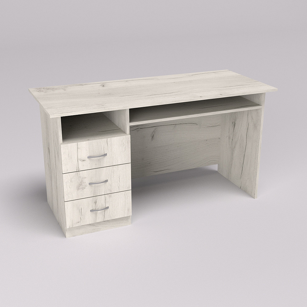 Стол офисный ОСП-3, Дуб Крафт Білий, 1400/600/760 Львов - изображение 2