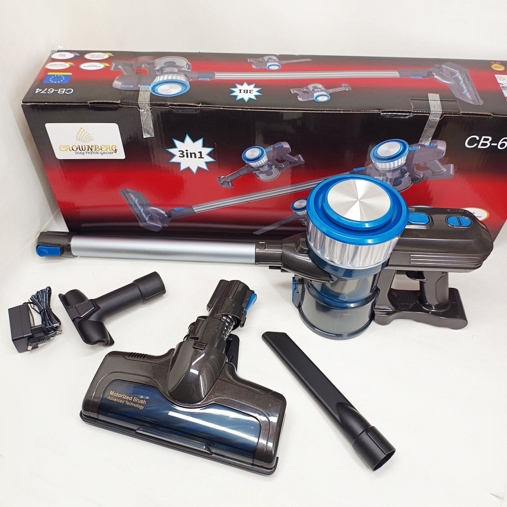 Вертикальный ручной пылесос для бытового использования Crownberg CB-674 2500Вт, Ручной пылесос для дома QW-74 Львов - изображение 11