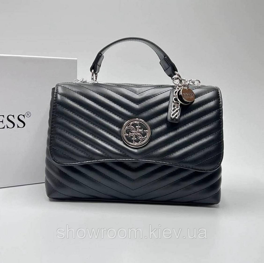 Женская сумка на плечо Guess (121) черная Киев - изображение 3