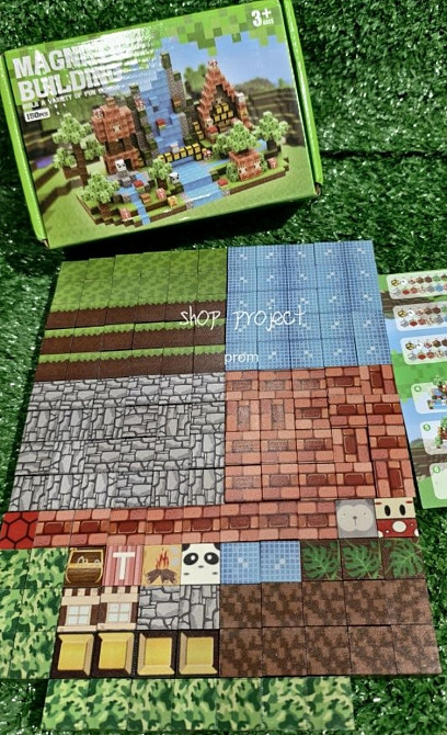 Конструктор магнитный Майнкрафт 150 блоков. Киев - изображение 2