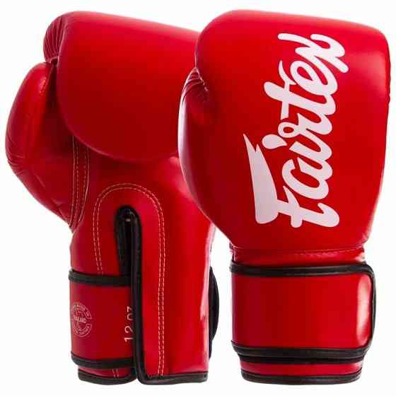 Боксерські рукавиці Fairtex BGV14 Red 12 унцій (бинти в комплекті) Каменское