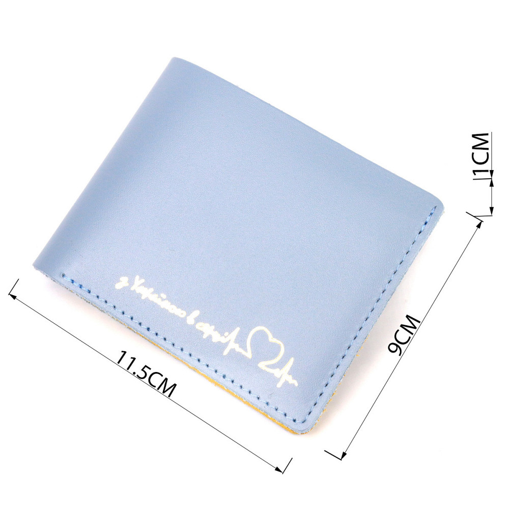 Оригинальный кожаный кошелек комби двух цветов Сердце GRANDE PELLE 16739 Желто-голубой Киев - изображение 7