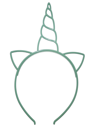 Детский обруч Единорог с ушками 22 на 14 см салатовый Киев