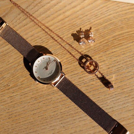 Жіночий наручний годинник Baosaili BOX IBSO в наборі (Золотистий) Вінниця - фото 9