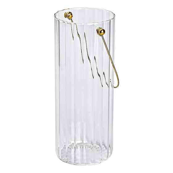 Yiwu Декоративна скляна ваза для квітів з ручкою 29 см HP-1726 Коломия