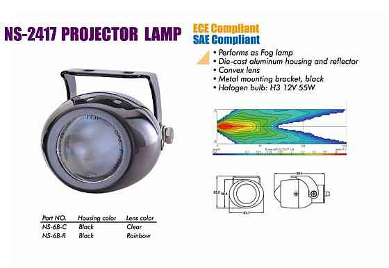 Фари SIRIUS 2417 B-C лінза Taiwan (пара) Вінниця