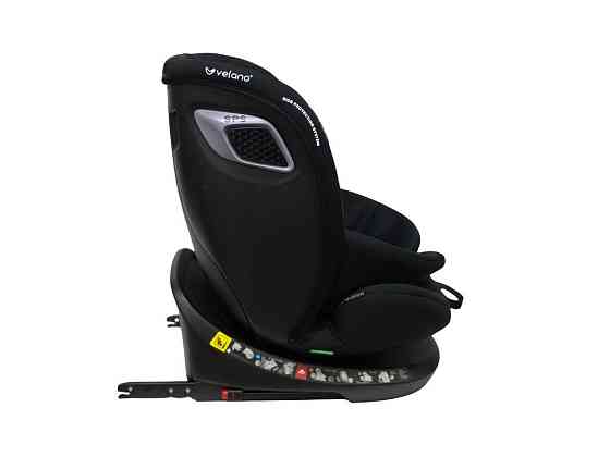 Автокресло VELANO Vento 360° i-Size 40–150 см, ISOFIX + опорная нога, black Киев