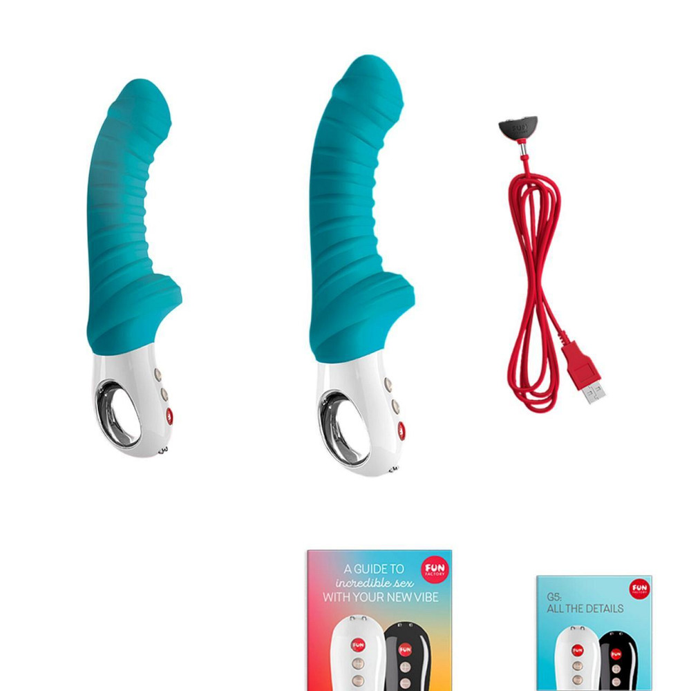 Вибратор для точки G Fun Factory TIGER petrol, ребристый, подходит для анальной стимуляции Sex Aura Киев - изображение 7