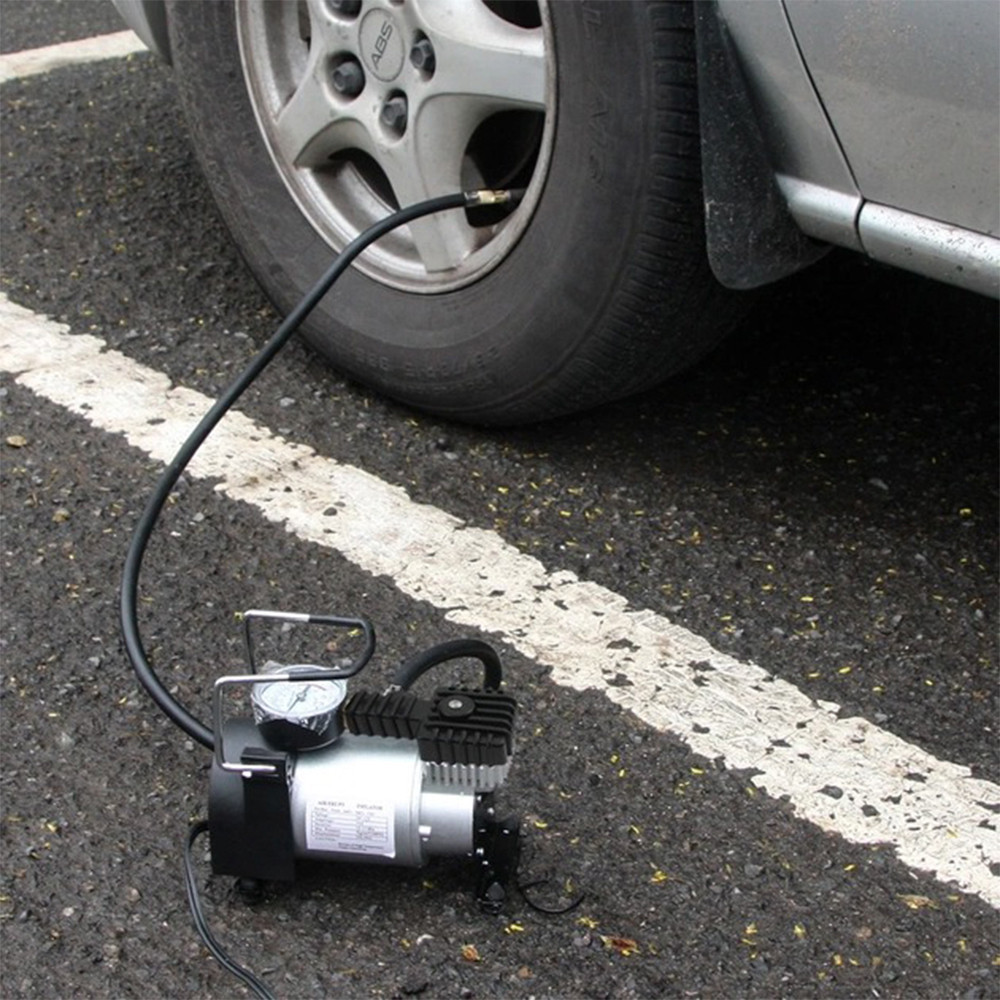 Автомобільний компресор від прикурювача 40 л/хв, 965кПа, Air pump HS-208 / Повітряний насос для шин Київ - фото 2