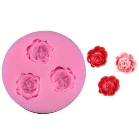 Молд для мастики Троянди 46 мм рожевий Київ
