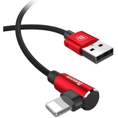 Дата кабель USB 2.0 AM to Lightning 2.0m 1.5A 90° corner red Baseus (CALMVP-A09) Вінниця - фото 4
