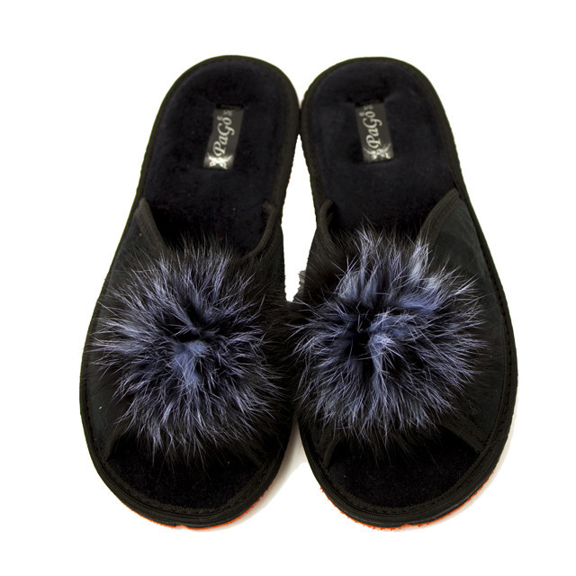 Капці жіночі відкриті "Пушок" мех кролика натуральний Одеса - фото 8