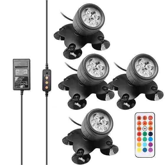 Подводный светильник для аквариума RGB 4*5V Led Киев