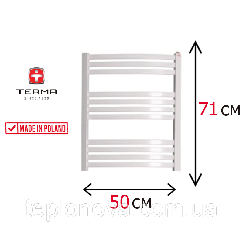 Водяна Рушникосушка Плоска Біла 710х500 Terma Dorota Чернівці - фото 1