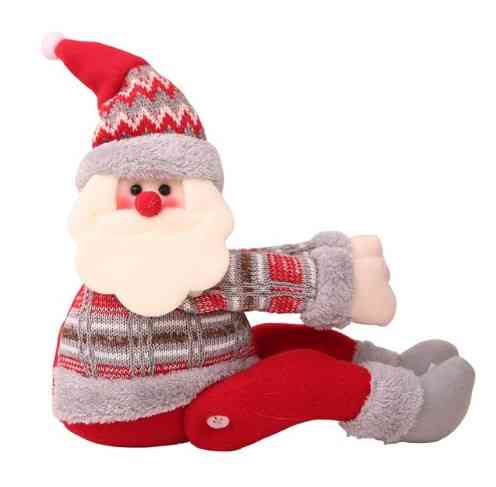 Декор на новый год Дед Мороз 31 на 24 см разноцветный Киев