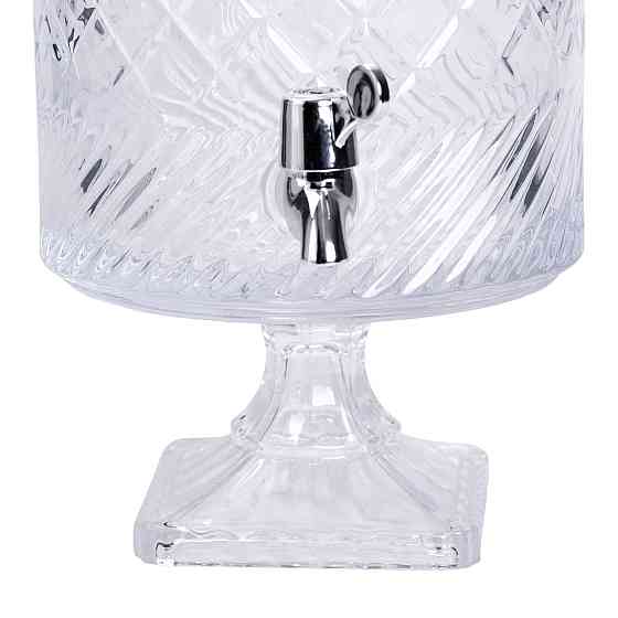 Скляна лимонадниця з краном на підставці 4.5 л Київ