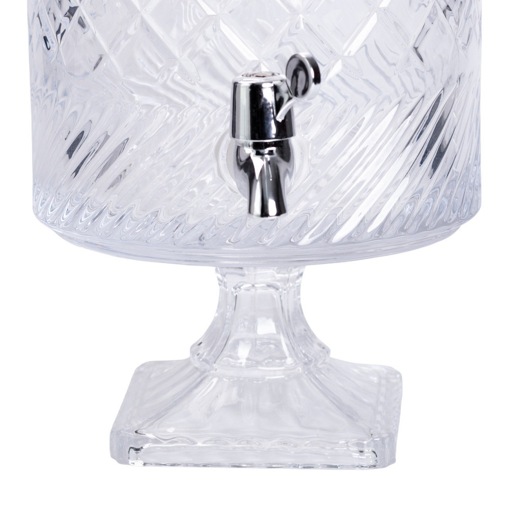 Стеклянная лимонадница с краном на подставке, 4.5 л Киев - изображение 1