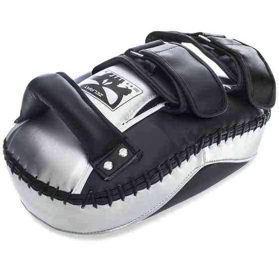 Пады для тайского бокса Тай-пэды ZELART BO-1326 размер 33x20x11 см чёрный-серебряный Киев