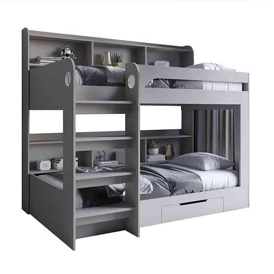 Дитяче двоярусне ліжко LION Майнкрафт 90х190 см з шухлядою Кашемір (LION-041540) Львів