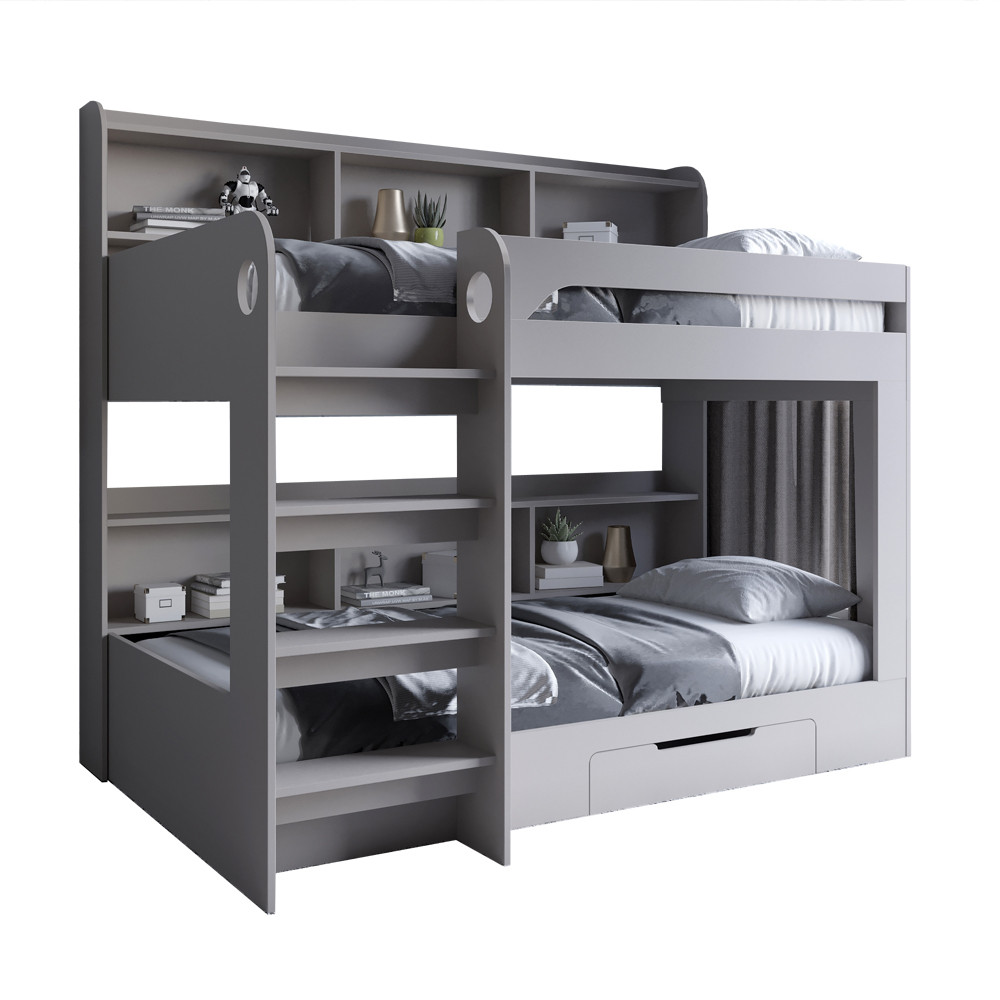 Дитяче двоярусне ліжко LION Майнкрафт 90х190 см з шухлядою Кашемір (LION-041540) Львів - фото 2