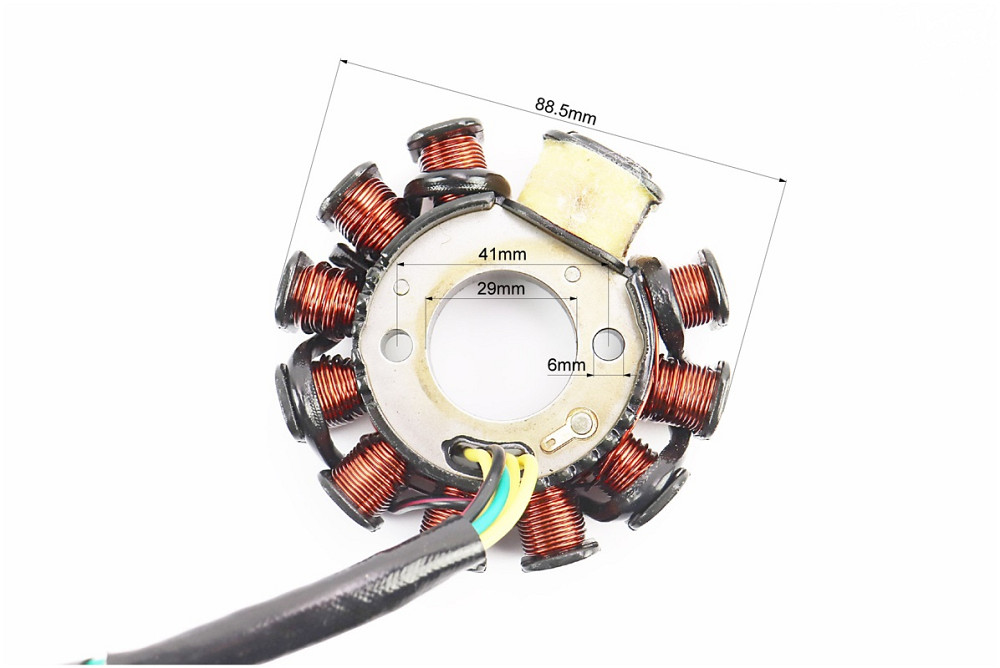 Статор магнето (генератора) (11 котушок роз'єм "мама 4+2") висота 33мм Киев - изображение 2
