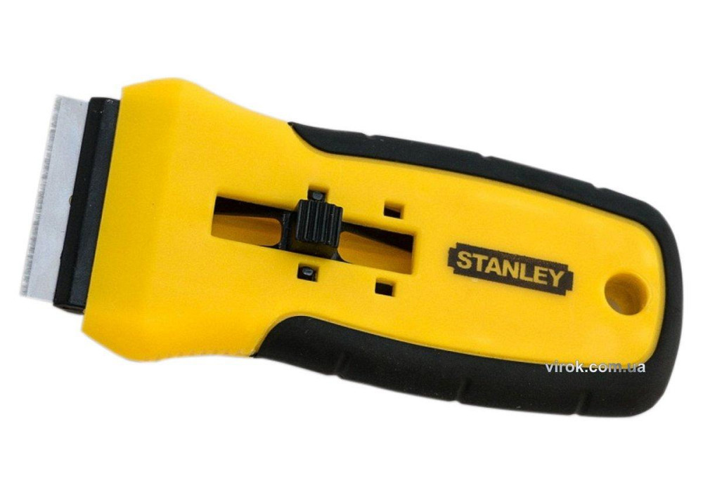 Скребок STANLEY для стекла и глянцевой керамики: L=135 мм, лезвие- 43 мм + 5 запасных лезвий Одесса - изображение 1